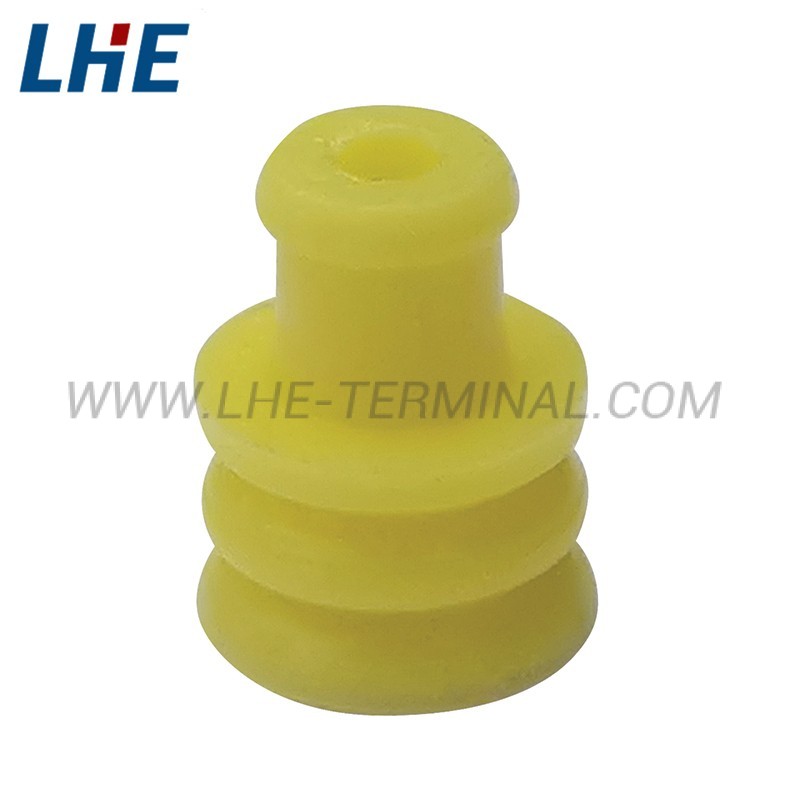 281934-2 Yellow Oily Wire Seal Waterproof Plug