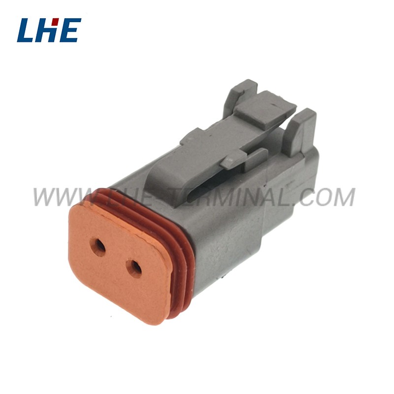DT06-2S 2 Ways Grey Wire-to-Wire IP67 Connector