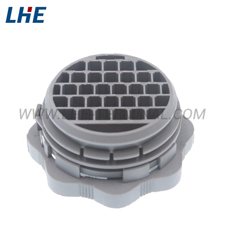 15386EV23M8 23 Position Gray Unseal Male Cylinder Plastic Connector