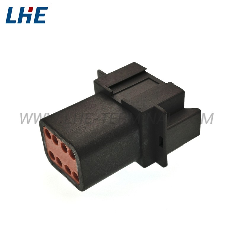 DT04-08PB 8 Position Black Sealable Power Signal Male Housing