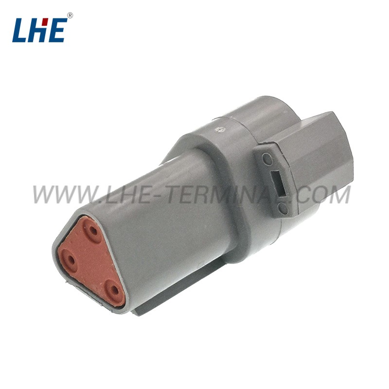 DT04-3P-P004 3 Ways Gray Wire To Wire Housing for Male Terminals