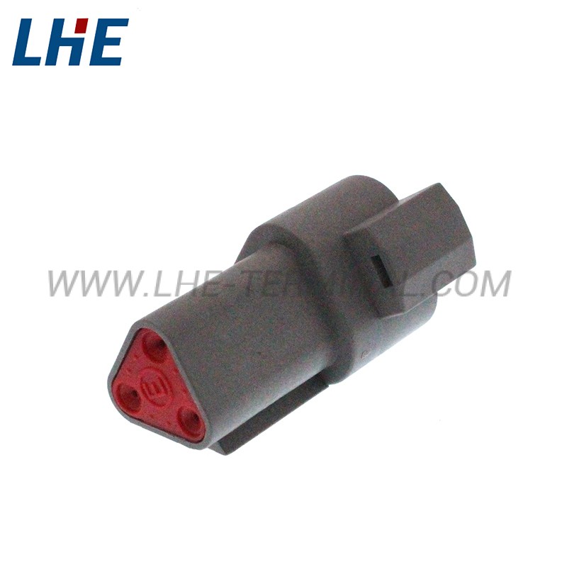 DT04-3P-C015 3 Ways Grey E-Seal Wire To Wire Housing for Male Terminals