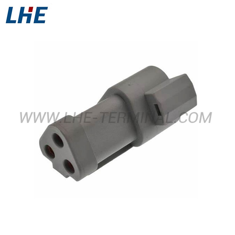 DT04-3P-CE01 3 Ways Gray E-Seal Short End Cap Wire To Wire Housing for Male Terminals
