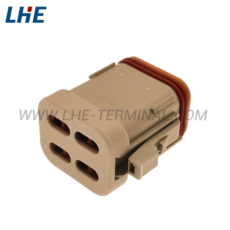 DT06-08SD-CE01 8 Position Brown E-Seal Short End Cap Wire Cable Wire-to-Wire Housing for Female Terminals