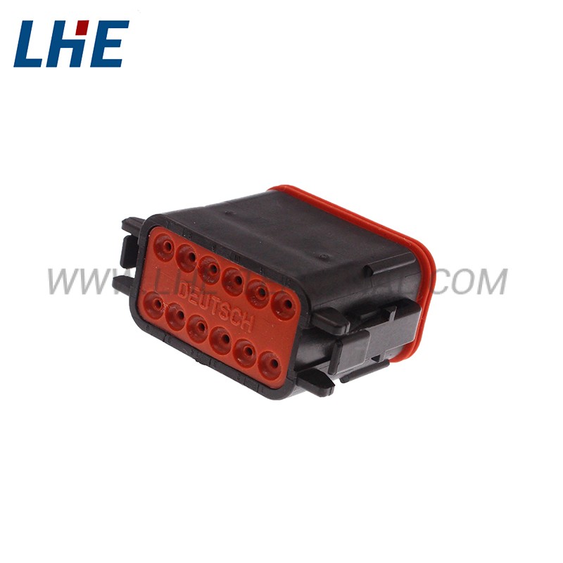 DT06-12SB 12 Position Sealable Black Female Housing