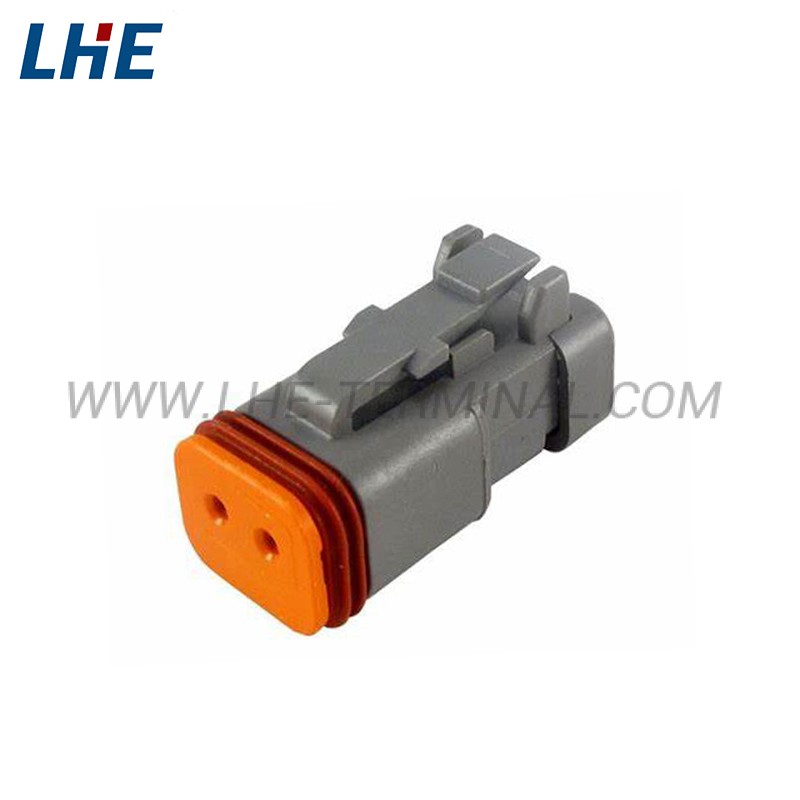 DT06-2S-C017 2 Positions Grey Blocked Short Cap Wire-to-Wire Sealable Connector