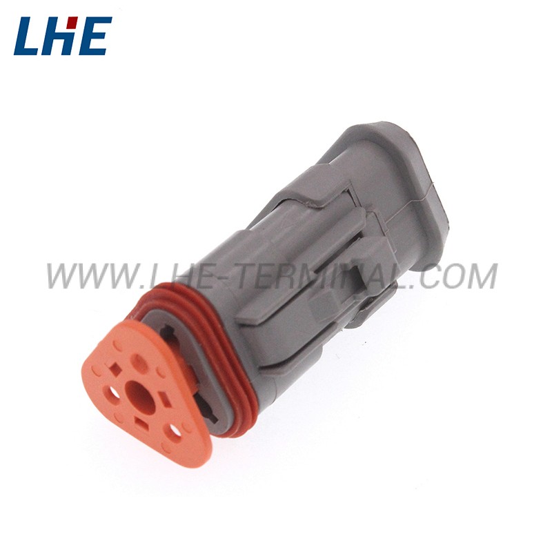 DT06-3S-CE04 3 Position Gray E-Seal Long End Cap Retention Seal Wire Cable Female Housing