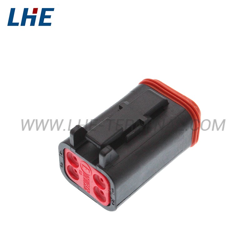 DT06-4S-CE06 4 Piosition Black E-Seal Retention Seal Wire-to-Wire Housing for Female Terminals