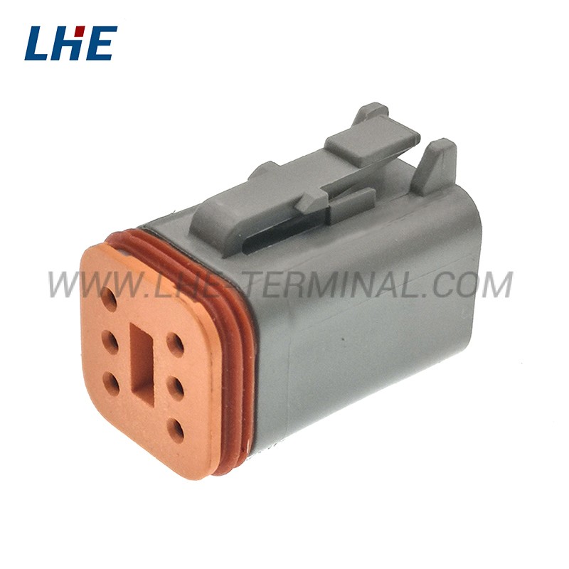 DT06-6S-P004 6 Position Gray Wire to Wire Power Signal Housing for Female Terminals