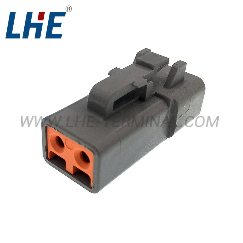 DTP06-2S 2 Ways Wire To Wire Female Grey Connector