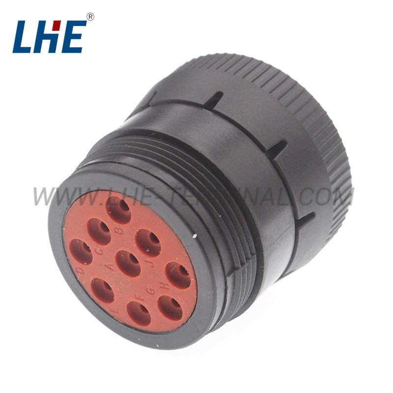 HD16-9-1939S 9 Position Wire To Wire Female Grey Cable Mount Housing