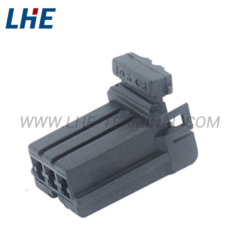 174921-2 3 Ways Black Unseal Female Housing