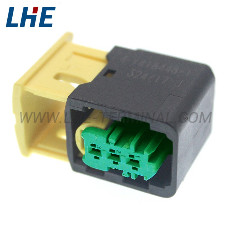 3-1418448-1 3 Ways Seal Green Female Housing A