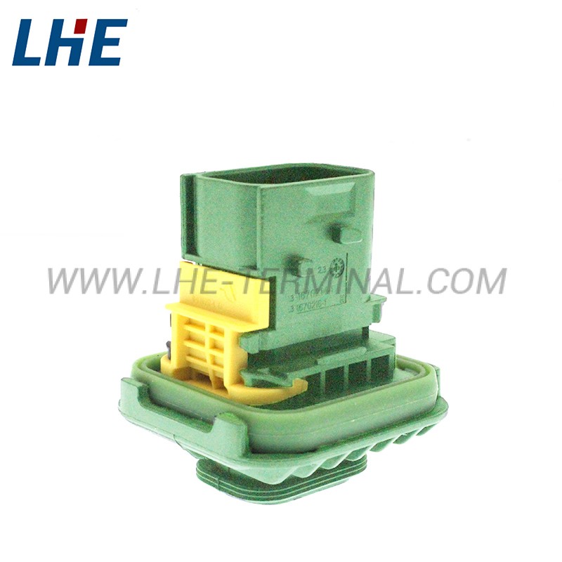 3-1670214-1 7 Ways Seal Green Male Housing C