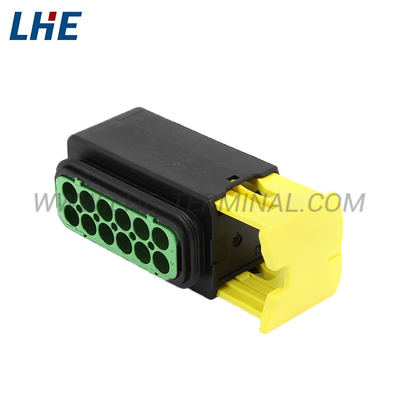 3-1670901-1 12 Ways Seal Green Female Housing E