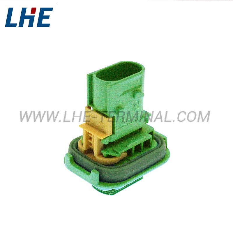 3-1703841-1 2 Ways Seal Green Male Housing A