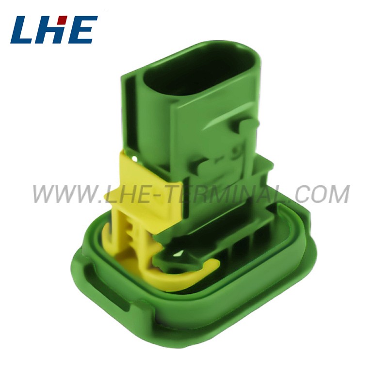 3-1703843-1 3 Ways Seal Green Male Housing A