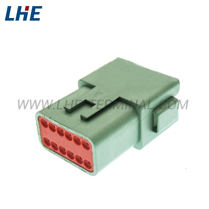 DT04-12PC-C015 12 Position E-Seal Green Male Housing