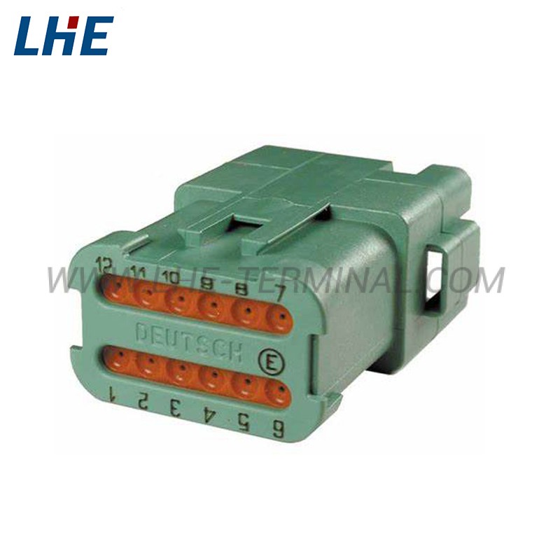 DT04-12PC-CE07 12 Position E-Seal Green Short End Cap Male Housing