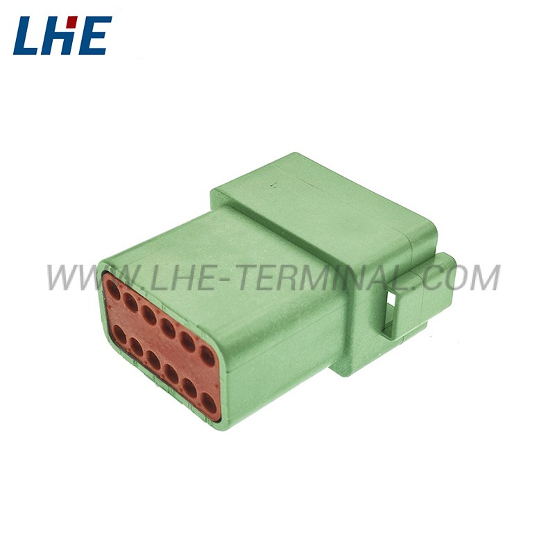 DT04-12PC 12 Position Seal Green Male Housing