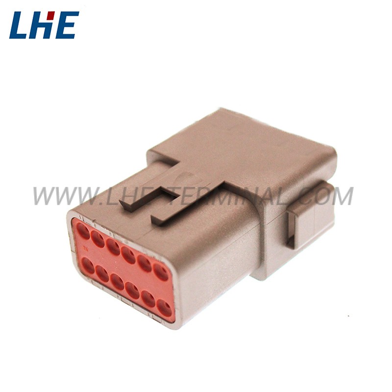 DT04-12PD-C015 12 Position E-Seal Brown Male Housing