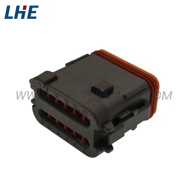 DT06-12SA-EP08 12 Position Seal Black Short End Cap Retention Seal Female Housing