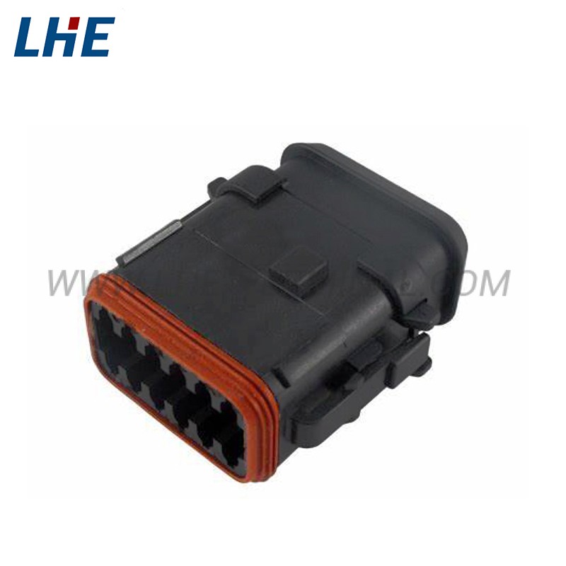 DT06-12SB-CE13 12 Ways Black E-Seal Long End Cap Retention Seal Female Housing