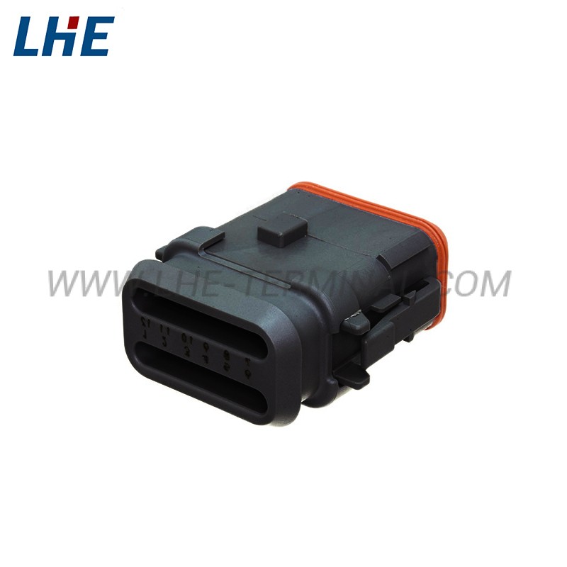 DT06-12SB-EP20 12 Position Black Long Cap Retention Seal Female Housing