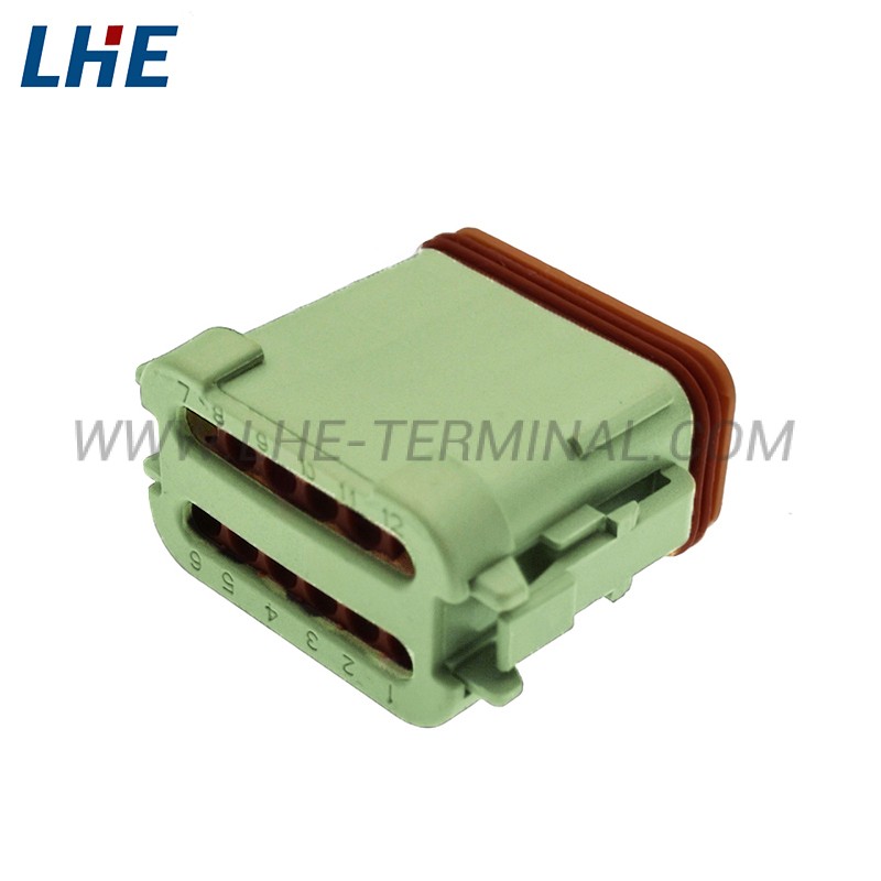 DT06-12SC-CE01 12 Position E-Seal Green Short End Cap Female Housing