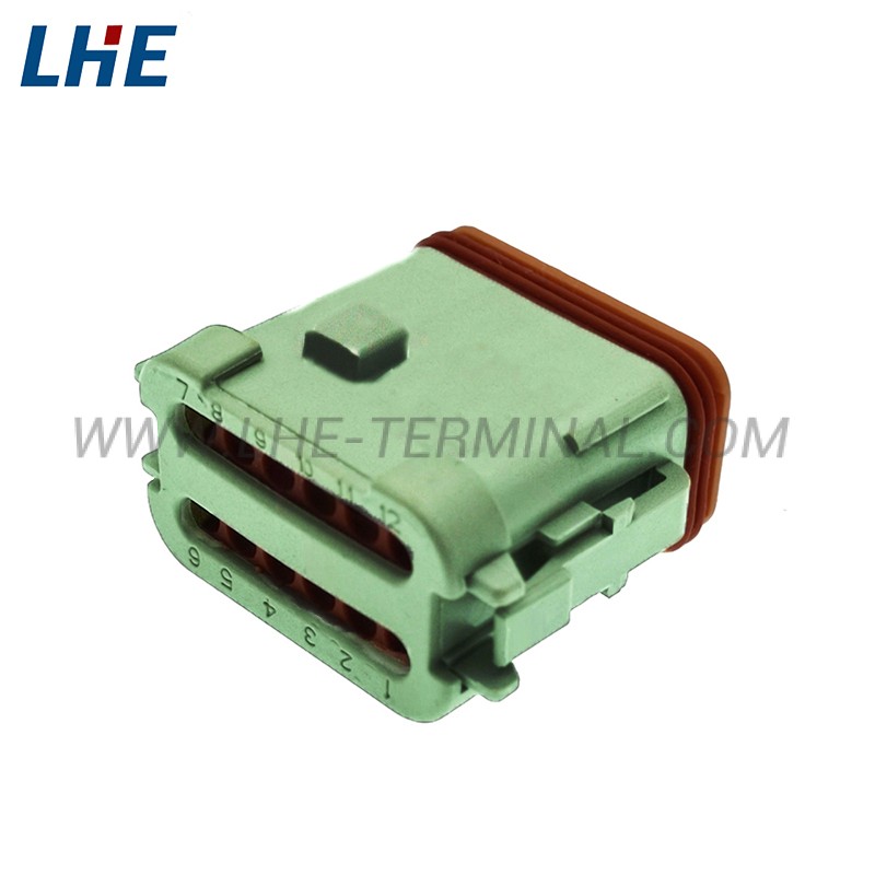 DT06-12SC-EP06 12 Position Green Short End Cap Retention Seal Female Housing