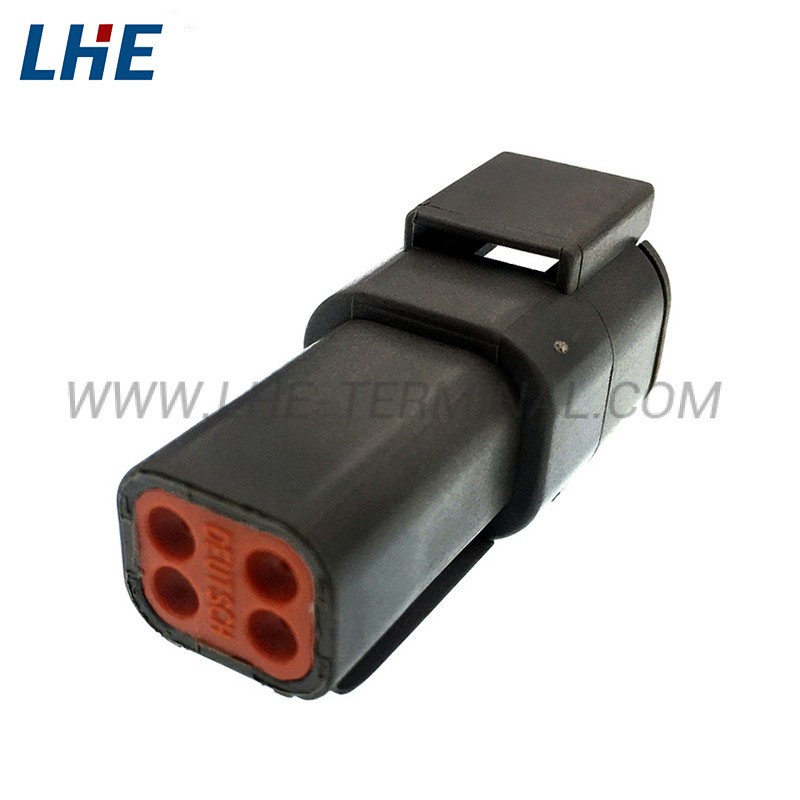 DTM04-4P-E004 4 Position Black Seal Male Housing
