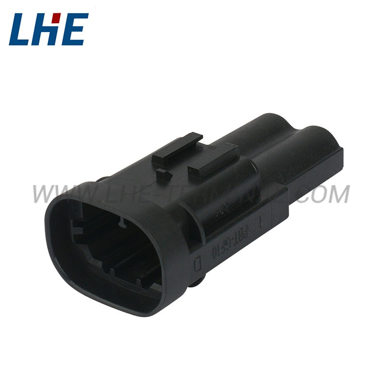 1544334-1 2 Ways Black Female Cable Connector