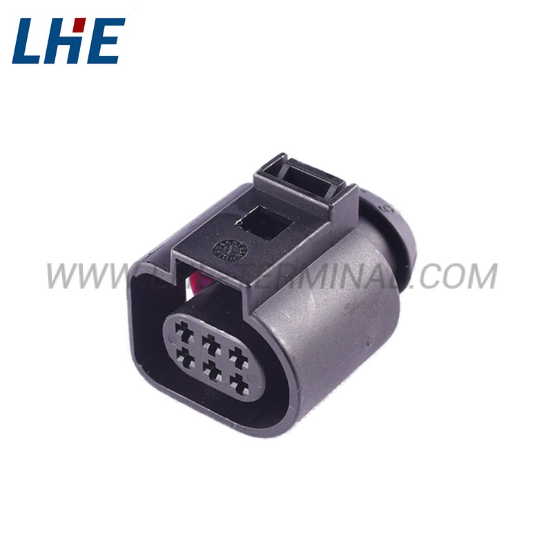 1813139-1 6 Ways Black Female Wire Terminal Housing