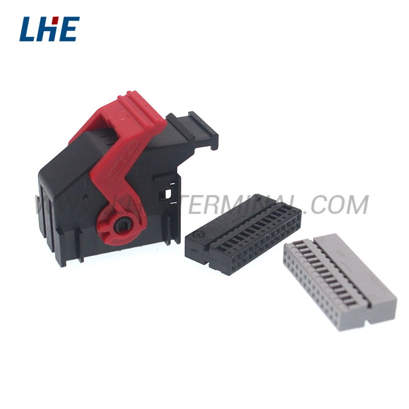 2209477-1 52Pin Female PA66 Brass Contact Nylon Housing Automotive Electrical Wiring Harness Cable Connectors