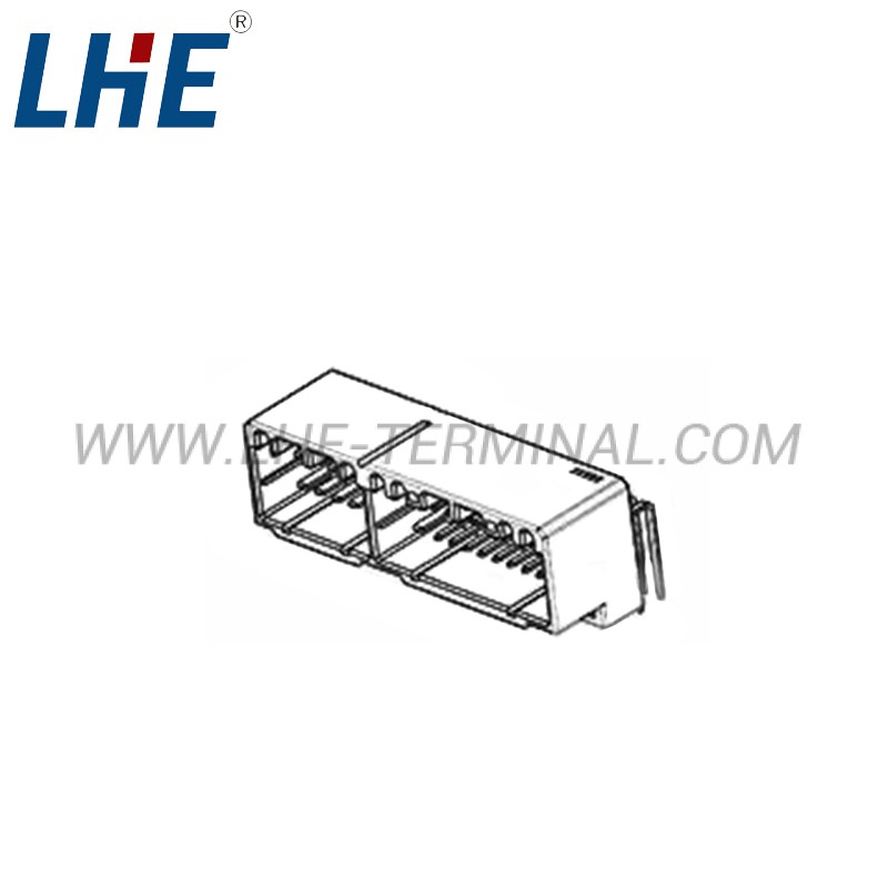 638258-6 54P Automotive Wire Connector Straight Angle PCB Header