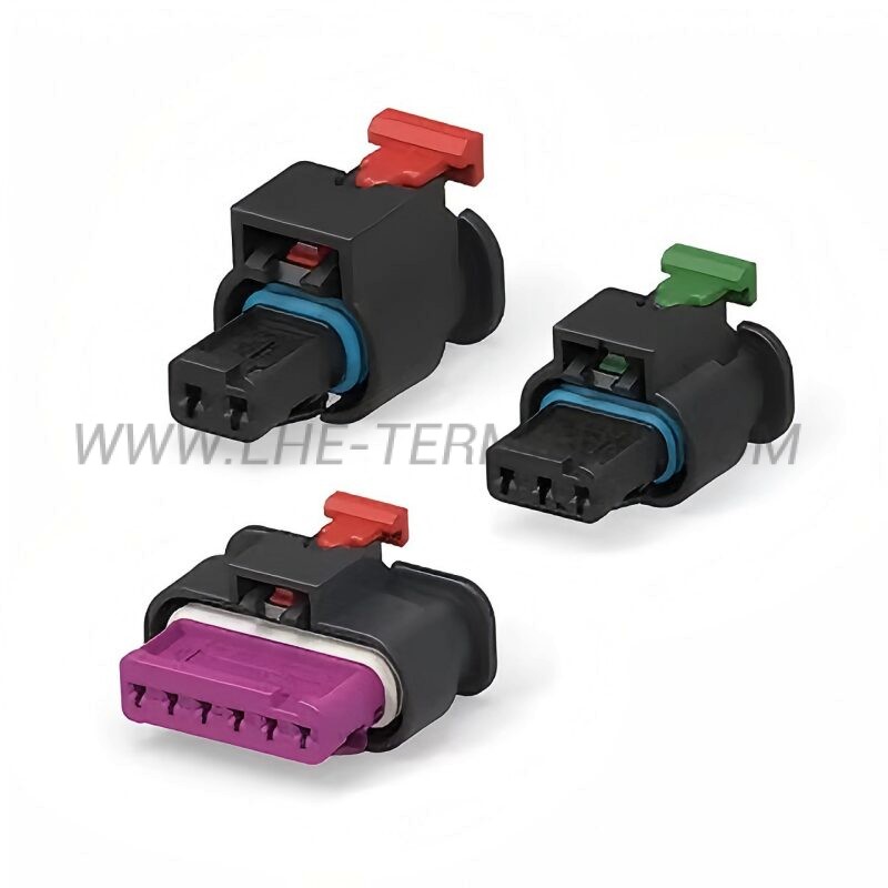 1-2203773-6 4P Female Wire-to-Wire Automotive Housing Waterproof Terminal Sleeve PA66