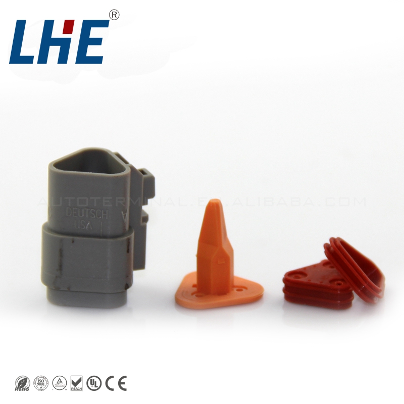 What level of water protection do DT connectors provide